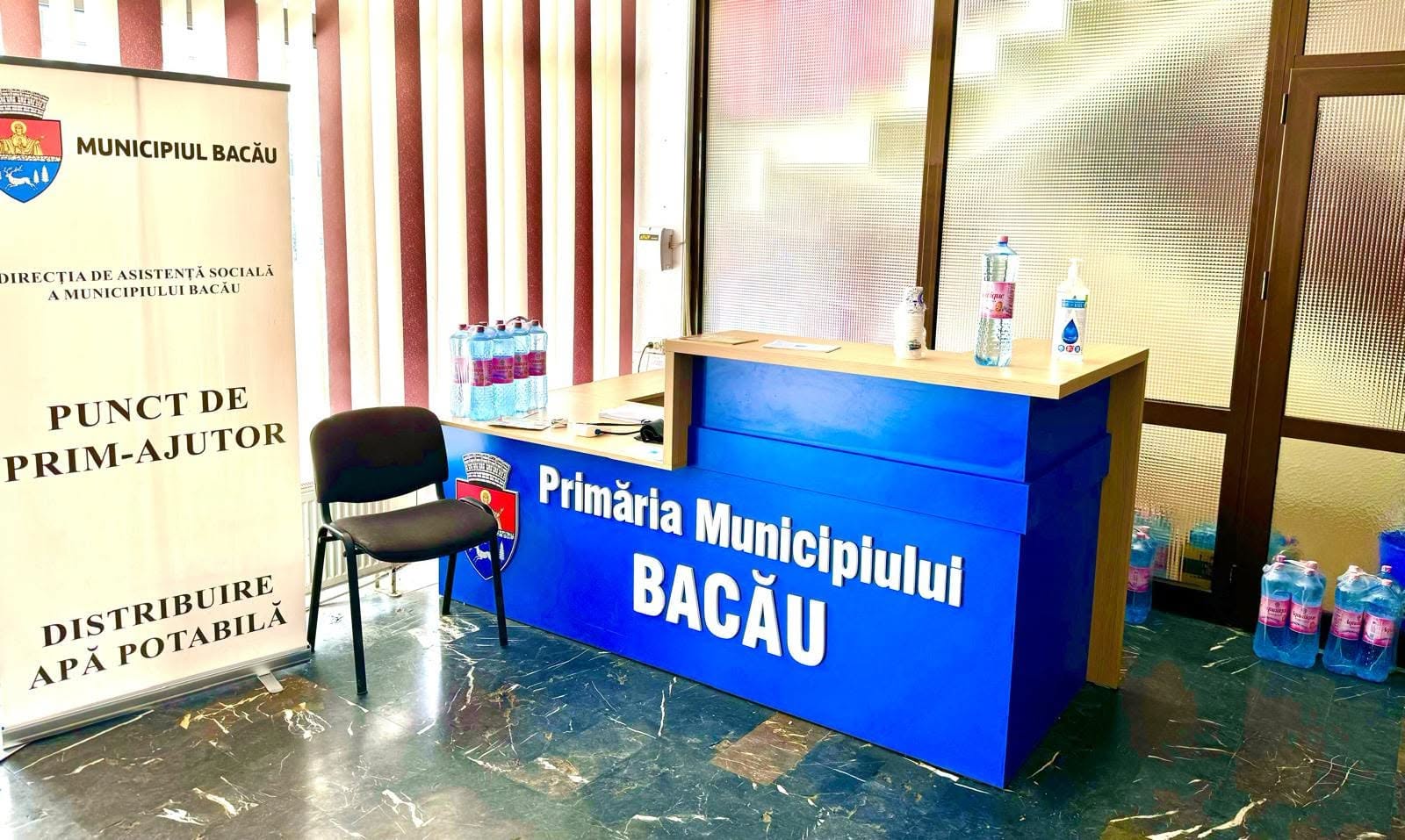 Puncte de prim ajutor și distribuire a apei potabile în Municipiul Bacău