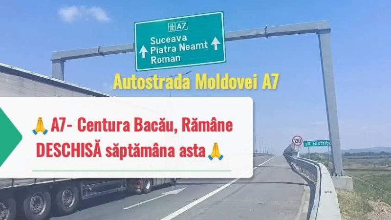 Răsturnare de situație pe Centura Bacău: CNAIR amână închiderea traficului!