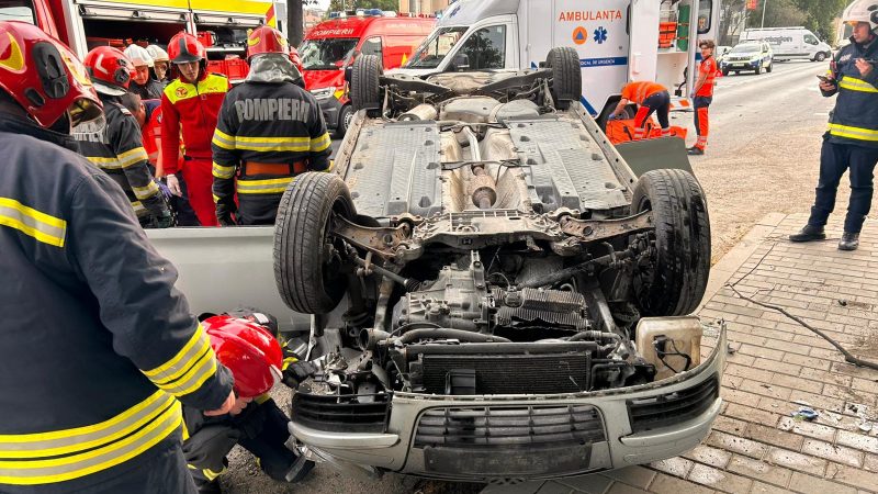Accident pe strada Narciselor, fără persoane încarcerate