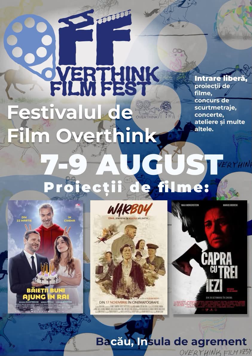 Cinematografie, teatru și muzică: Totul despre Festivalul de Film Bacău (7–9 august)