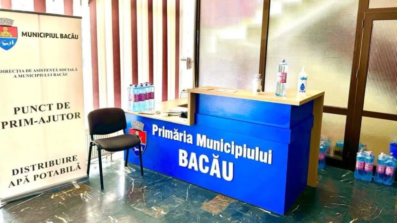 Puncte de prim ajutor în municipiul Bacău pentru perioada caniculară