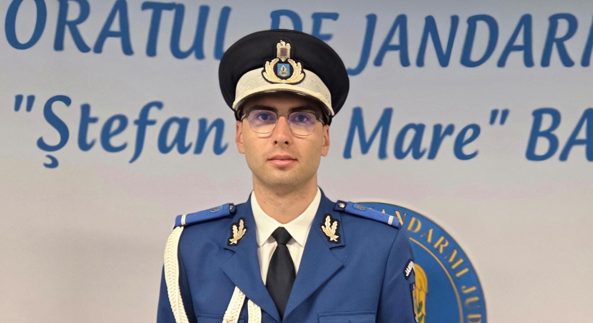 Sublocotenentul Dănuț Vasile, inginerul care clădește viitorul Jandarmeriei Bacău