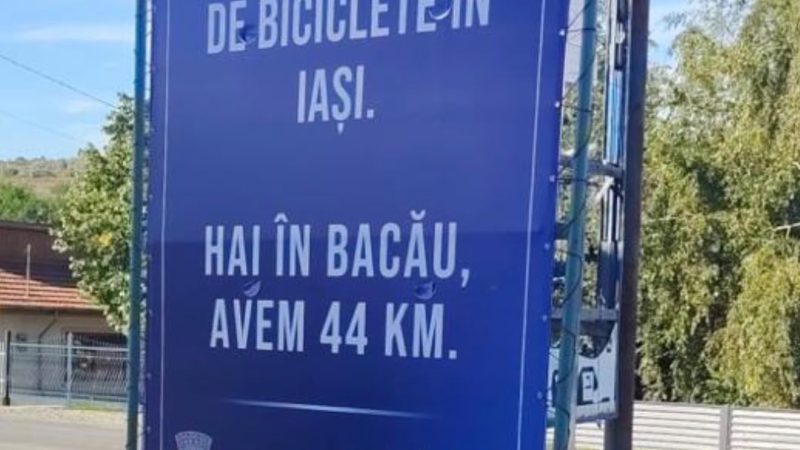 POZA ZILEI: la toate intrările din Iași, acest panou