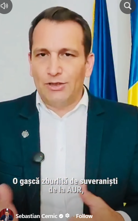 VIDEO: „Drapelul este sacru, dar nu se iubește cu amenzi”. Senatorul USR Sebastian Cernic atacă proiectul AUR