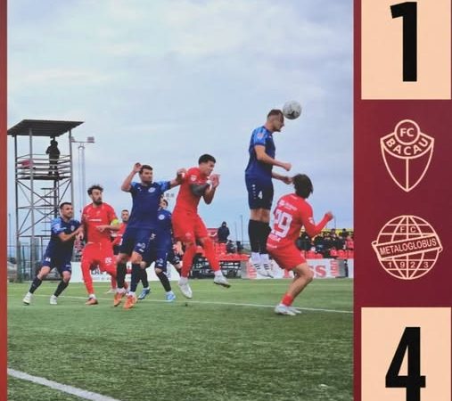 FC Bacău, răpusă de Metaloglobus după o repriză secundă de coșmar! Golul lui Albu, anulat eronat, putea schimba totul